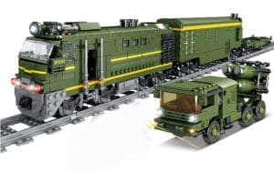 Militärische Diesel-Lok DF2159 mit Schienenkreis (1150 Teile)