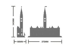 Centre Block Parlamentshügel Ottawa (608 Teile)