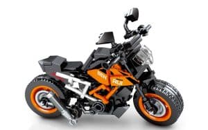 Sembo Motorrad schwarz orange (214 Teile)