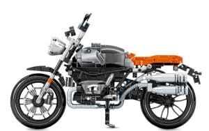 Sembo Motorrad silber orange (886 Teile)