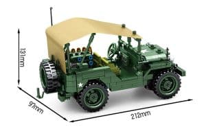 Sembo Willys MB US Geländewagen Pullback (807 Teile)