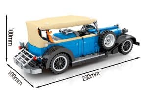 Sembo Oldtimer blau Pullback (785 Teile)